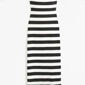 A&F black and off white - Slim-fitting strapless sweater dress - Medium - NWT